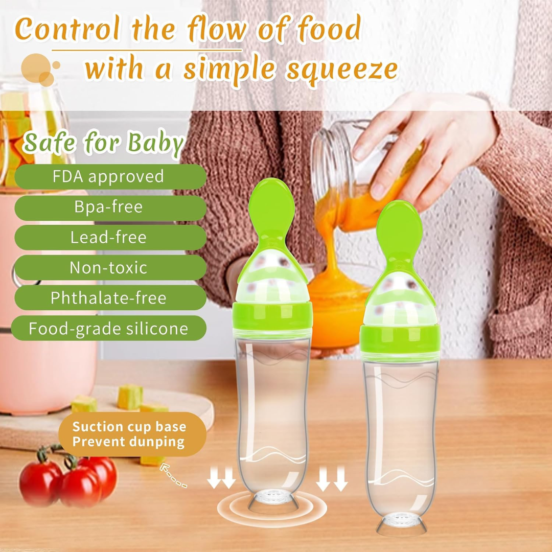 Spoon Feeder Bottle: Mess-Free Purees