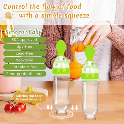 Spoon Feeder Bottle: Mess-Free Purees